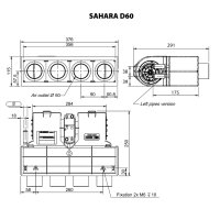 SIROCO Wärmetauscher SAHARA D60 6,4KW