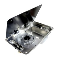 CAN FL1323, 1 Brenner mit Spüle & Glasdeckel