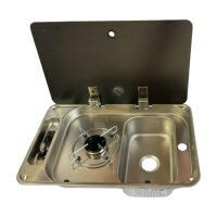 CAN FL1323, 1 Brenner mit Spüle & Glasdeckel