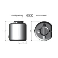 CHAPEL- Kunststoff-Handpumpentank 2 L, RP2P