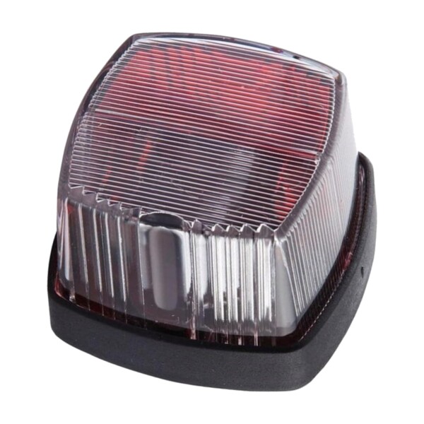 ASPÖCK Squarepoint Begrenzungsleuchte rot/weiß 62×62 mm