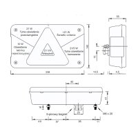 ASPÖCK Multipoint V Rückleuchte rechts 5-PIN mit Rückfahrlicht