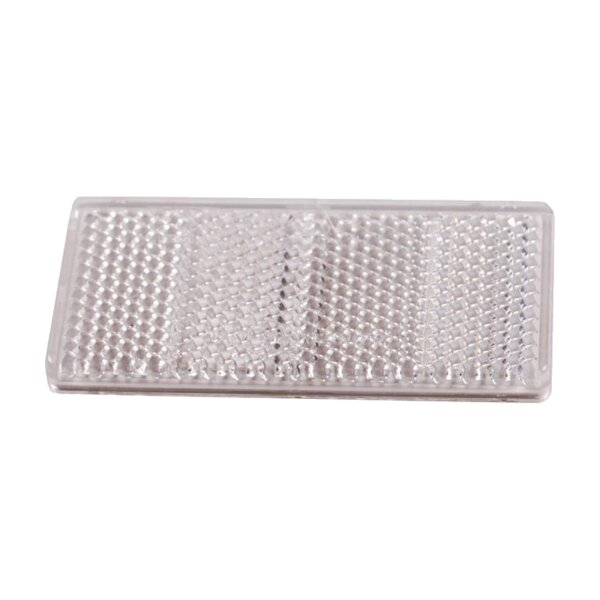 ASPÖCK Rückstrahler weiß 69×31,5 mm selbstklebend