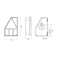 ASPÖCK Earpoint I Rückleuchte rechts 5-PIN 256×179 mm