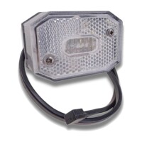 ASPÖCK Flexipoint I Begrenzungsleuchte weiß Rückstrahler 0,5m Kabel
