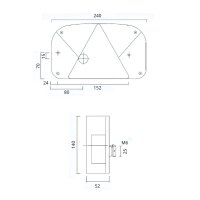 ASPÖCK Multipoint II Rückleuchte rechts 5-PIN 240×140 mm
