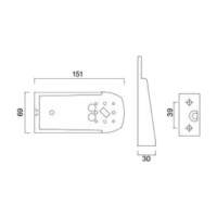 ASPÖCK Halterung 150mm für Flexipoint I und Squarepoint