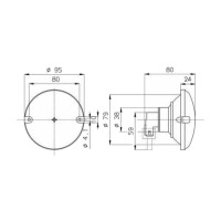 JOKON 710 Blinkleuchte gelb Ø95x24mm 12V