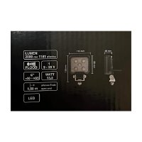 FABRILCAR WorkFAB II LED Arbeitsscheinwerfer 16W 2000lm 12/24V