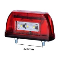 HORPOL LTD 669 Kennzeichenbeleuchtung mit Positionsleuchte rot