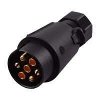 Stecker 7-polig klappbar mit Schraubanschluss Kunststoff