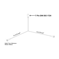 ASPÖCK Kabelsatz 5 m 7-PIN + 2x Bajonett 5-PIN 58-1022-047