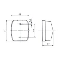 JOKON SPL 115 Umrissleuchte rot/weiß