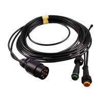 ASPÖCK Kabelsatz 7,5 m 7-PIN + 2x Bajonett 5-PIN 58-1098