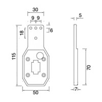 ASPÖCK Halter flexibel 115mm für Flexipoint I