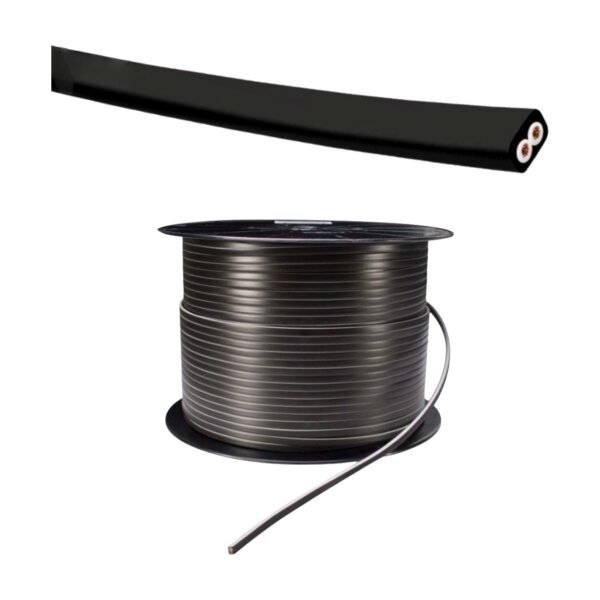 ASPÖCK DC-Flachkabel 2-polig 2x0,75mm² Meterware