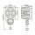 KAMAR L0105-B LED Arbeitsleuchte 4x LED 12-24V