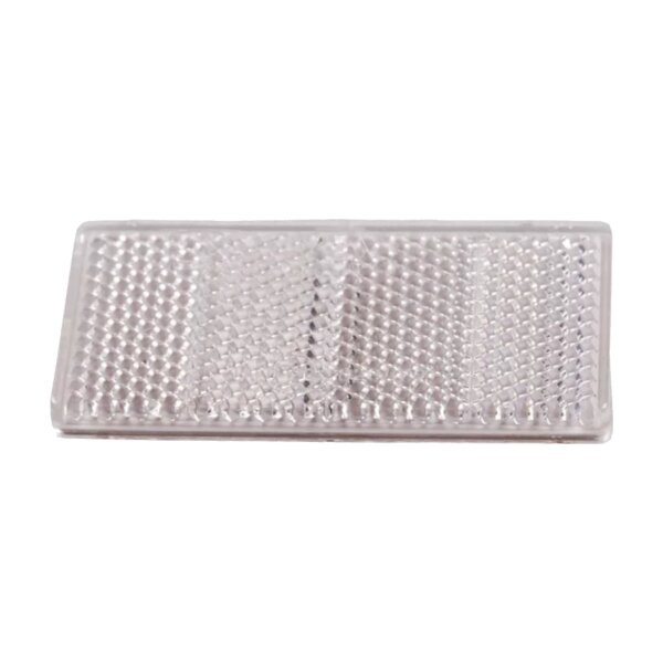 ASPÖCK Rückstrahler weiß 90x40mm selbstklebend