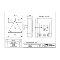 RADEX 6800 Rückleuchte links 160mm