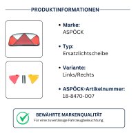 ASPÖCK Multipoint II Lichtscheibe links/rechts