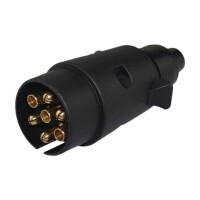 Stecker 7-polig Kunststoff mit Gummidichtung 12V E1320