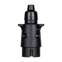 Stecker 7-polig Kunststoff mit Gummidichtung 12V E1320