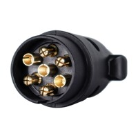 Stecker 7-polig Kunststoff mit Gummidichtung 12V E1320