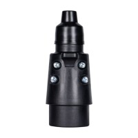 Stecker 7-polig Kunststoff mit Gummidichtung 12V E1320