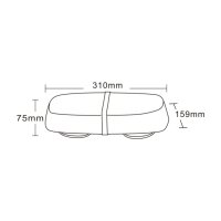 LED Warnleiste 315x165x70mm R65/R10 12/24V