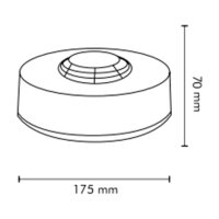 KAMAR UFO II LED Rundumleuchte 48 LED orange 12/24V ECE R65 R10 IP66