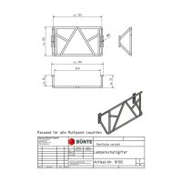 Lampenschutzgitter 262x150x75mm für Rückleuchten
