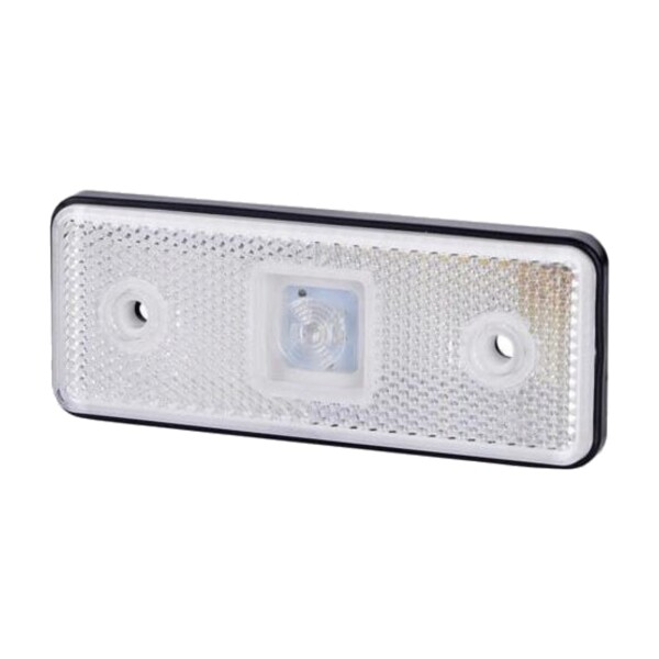 HORPOL LD 160/4 LED Positionsleuchte rechteckig weiß mit Gummischeibe