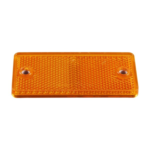 ASPÖCK Rückstrahler gelb 90x40mm mit Schraubbefestigung