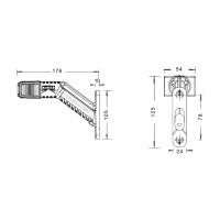 ASPÖCK Superpoint IV LED Umrissleuchte rechts rot/weiß/orange 31-3109-007