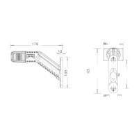 ASPÖCK Superpoint IV LED Umrissleuchte links rot/weiß/orange 31-3109-017