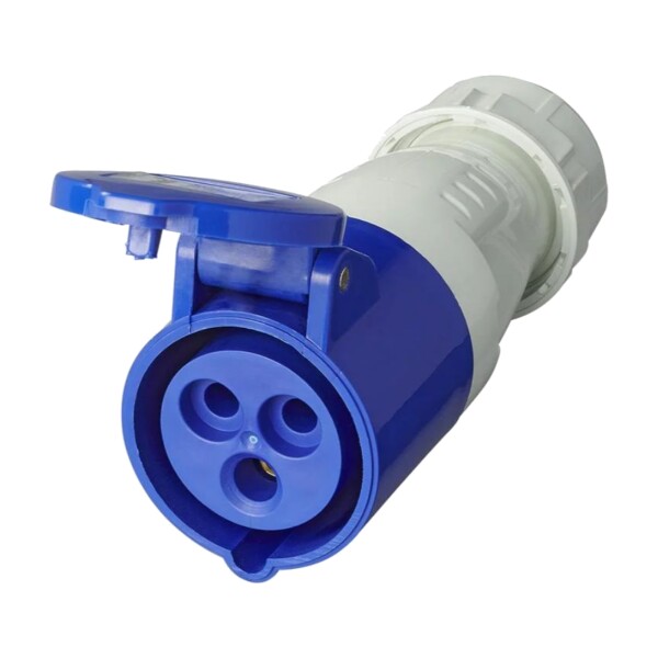 CEE Stecker 16A 230V weiblich gerade flexibles Ende