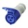 CEE Stecker 16A 230V weiblich gerade flexibles Ende