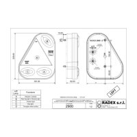 RADEX 2900 Rückleuchte links 181x229mm