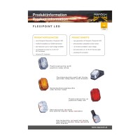 ASPÖCK Flexipoint LED Umrissleuchte rechts rot/weiß mit Halter