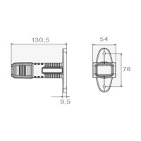ASPÖCK Superpoint IV LED Umrissleuchte rechts rot/weiß/gelb 31-3109-107