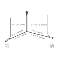 ASPÖCK Kabelsatz 8 m 13-PIN + 8-PIN Bajonett + 2x 2-PIN
