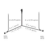 ASPÖCK Kabelsatz 12 m 13-PIN + 8-PIN Bajonett + 2x DC
