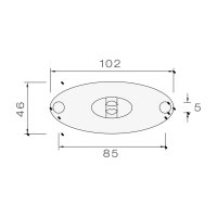 ASPÖCK Flatpoint II LED Seitenmarkierungsleuchte gelb 1m Kabel