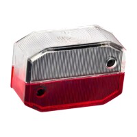 ASPÖCK Flexipoint I Lichtscheibe rot/weiß 65x44mm