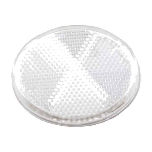ASPÖCK Rückstrahler weiß Ø60mm selbstklebend 15-5410-017