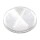 ASPÖCK Rückstrahler weiß Ø60mm selbstklebend 15-5410-017