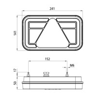 ASPÖCK MultiLED IV Rückleuchte links 5-PIN mit Nebelschluss
