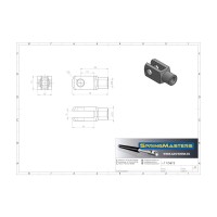 Gabelkopf mit ES-Bolzen M6, Ø 6 mm