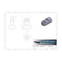Auge mit Bund M8, Ø 8,1 mm