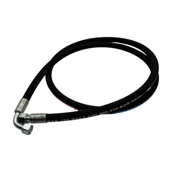 Hydraulikschlauch FI 10 mm, 2x M18x1,5 Länge 2000mm, ein Ende 90 Grad Winkel
